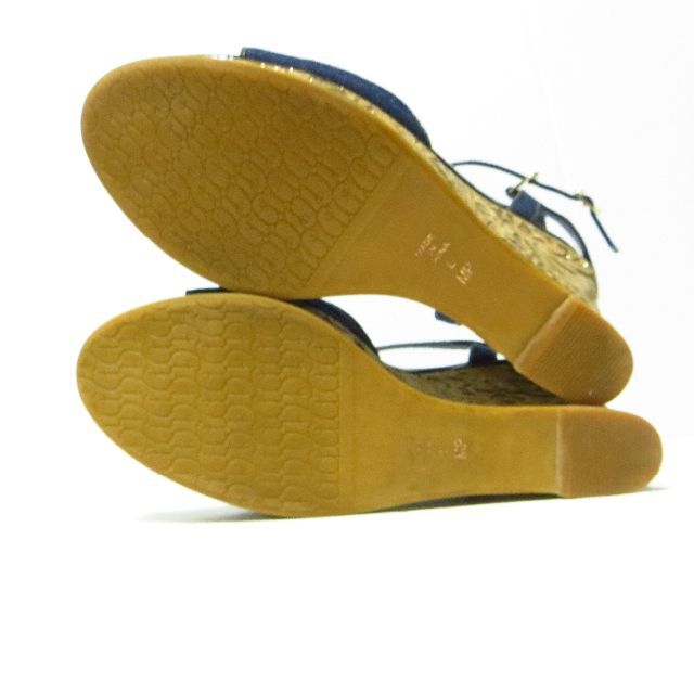 DIANA(ダイアナ)の美品 アルテミスダイアナ デニム ウェッジソール サンダル L 約24㎝ レディースの靴/シューズ(サンダル)の商品写真
