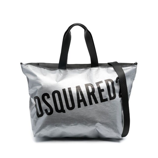 DSQUARED2 ディースクエアード トートバッグ シルバー