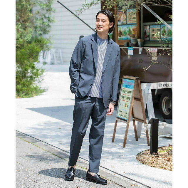 【NAVY】『イージーケア』LIFE STYLE TAILOR 4WAYストレッチコンフォータブルジャケット