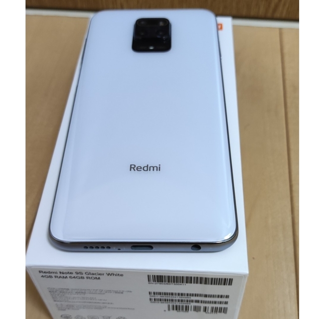 【未開封】Redmi Note9S GlacierWhite 4GB/64GB