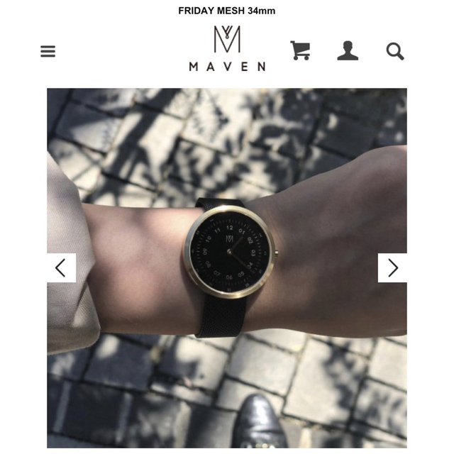 新品】maven マベンウォッチズ 腕時計 FRIDAY MESH 34mm 新品】maven マベンウォッチズ 腕時計 FRIDAY MESH 34mm