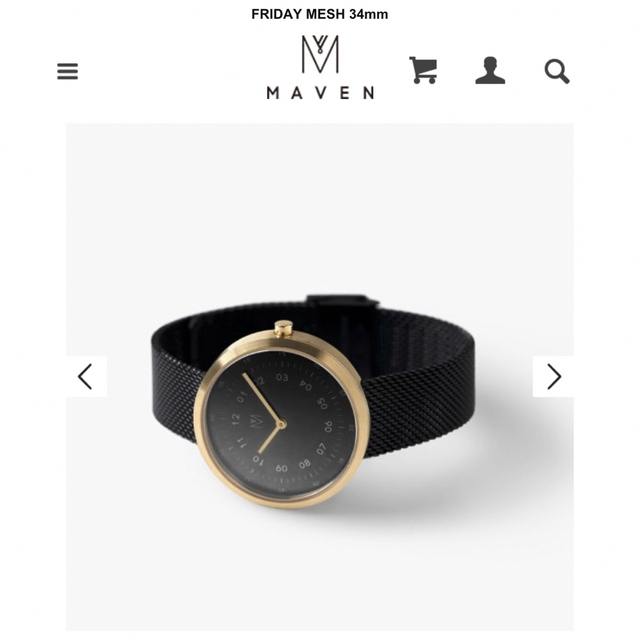新品】maven マベンウォッチズ 腕時計 FRIDAY MESH 34mm 新品】maven マベンウォッチズ 腕時計 FRIDAY MESH 34mm