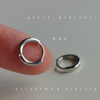 ロク(6 (ROKU))の【SILVER925コート】ピアス/シルバー/金属アレルギー対応/925ポスト(ピアス)