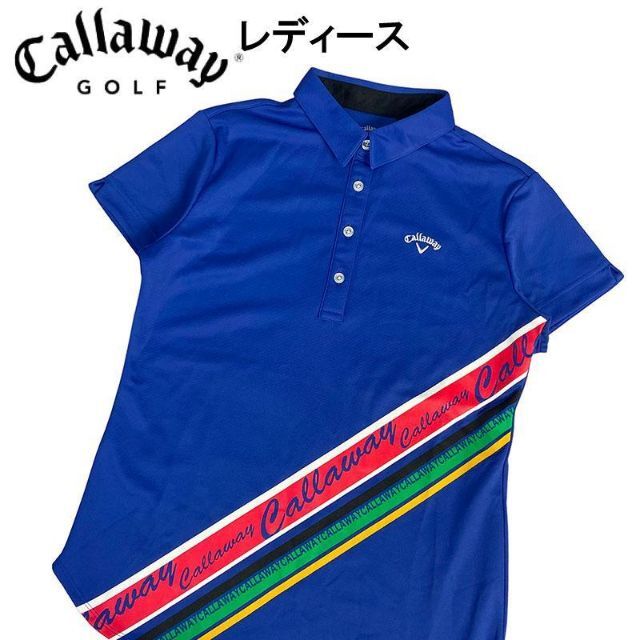 Callaway(キャロウェイ)のCALLAWAY キャロウェイ  半袖ポロシャツ  ブルー L スポーツ/アウトドアのゴルフ(ウエア)の商品写真