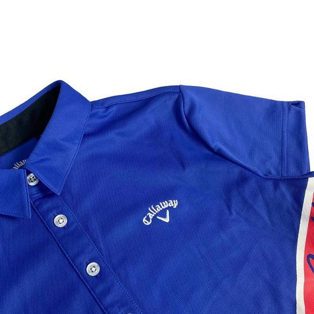 Callaway(キャロウェイ)のCALLAWAY キャロウェイ  半袖ポロシャツ  ブルー L スポーツ/アウトドアのゴルフ(ウエア)の商品写真