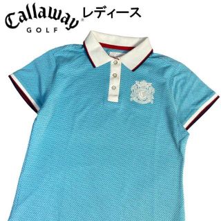 キャロウェイ(Callaway)のCALLAWAY キャロウェイ  半袖ポロシャツ  ブルー L(ウエア)