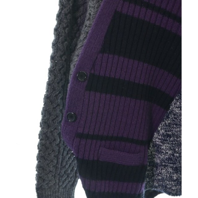 kolor カラー ニット・セーター 3(L位) 紫xグレー等(総柄) 3