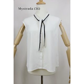 マイストラーダ(Mystrada)の美品　Mystrada マイストラーダ　ボウタイブラウス(シャツ/ブラウス(半袖/袖なし))