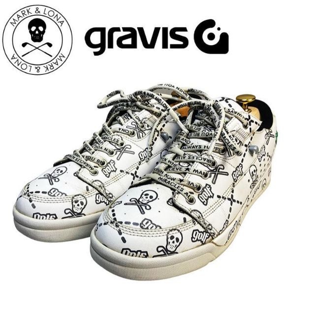 MARK&LONA ×gravis スパイクレス ゴルフシューズ 25.0