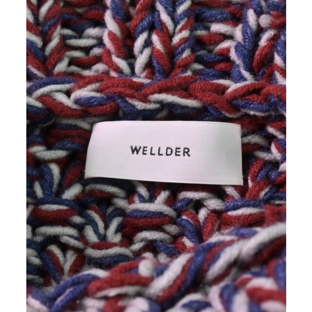 WELLDER ウェルダー ニット・セーター ONE 赤x青xグレー