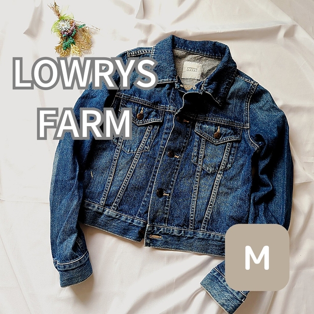 LOWRYS FARM(ローリーズファーム)の【LOWRYSFARM】デニムジャケット　春コーデ　ジージャン　上着　羽織 レディースのジャケット/アウター(Gジャン/デニムジャケット)の商品写真