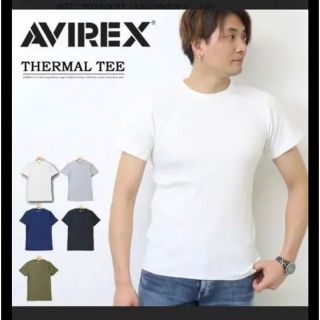 アヴィレックス(AVIREX)のAVIREX アヴィレックス サーマル素材 クルーネック Tシャツ　ワッフル(Tシャツ/カットソー(半袖/袖なし))