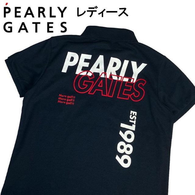 PEARLY GATES パーリーゲイツ 半袖ポロシャツ ネイビー