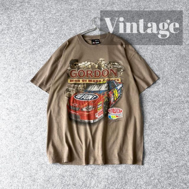 【vintage】ジェフ・ゴードン シボレー BIGプリント ルーズ Tシャツ