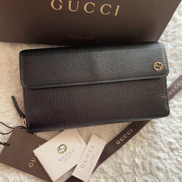 限定価格】347 GUCCI グッチ 3つ折り 長財布 絶妙なデザイン www