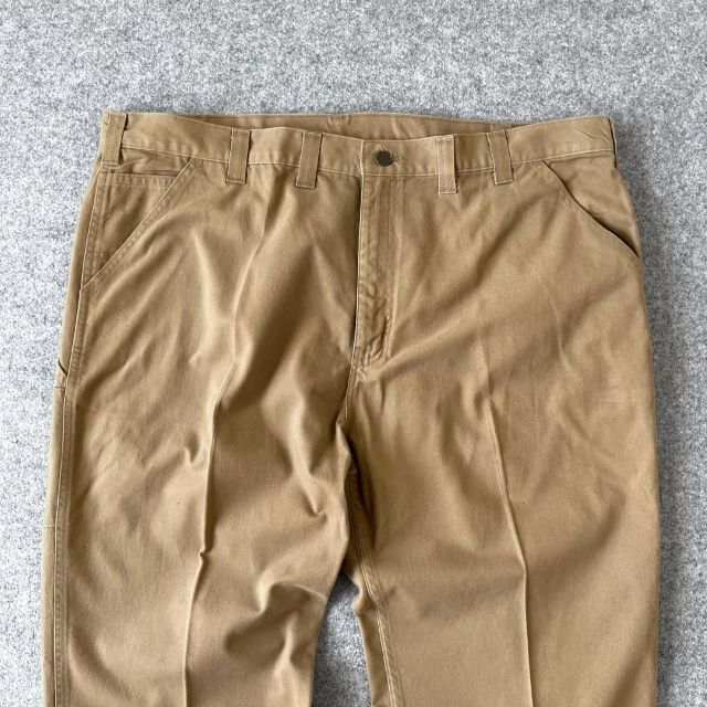 【カーハート】ダック地 極太 ワイド ルーズ ペインターパンツ ベージュ W44
