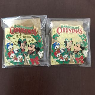 ディズニー　ピンバッジ　ランド　シー　クリスマス(バッジ/ピンバッジ)