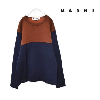 Marni - MARNI バイカラー 切替 薄手スウェット 長袖Tシャツ 46 ...