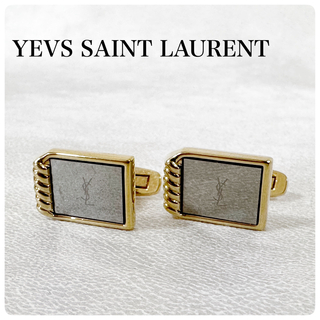 イヴサンローラン(Yves Saint Laurent)の極美品✨イヴ サンローラン カフリンクス カフスボタン ゴールド シルバー(カフリンクス)