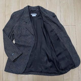 アルマーニ(Armani)のアルマーニ ウールジャケット グレンチェック カシミヤ混 グレー イタリア製(テーラードジャケット)