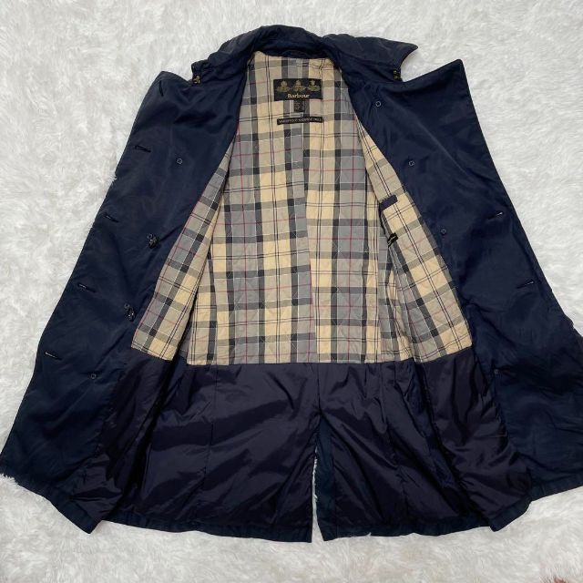 Barbour - バブアー トレンチコート チェック柄 USA古着 USA8 Barbour - バブアー トレンチコート チェック柄 USA古着 USA8