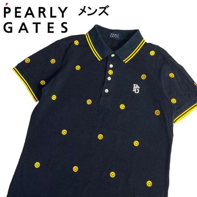 パーリーゲイツ PEARLY GATES 袖ニコ柄セーター