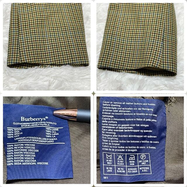 BURBERRY(バーバリー)の【美品】バーバリーズ テーラードジャケット グレンチェック 裏地 騎士 総柄 メンズのジャケット/アウター(テーラードジャケット)の商品写真