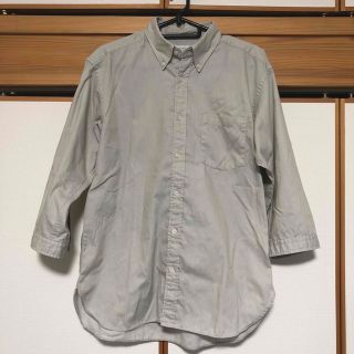 ユナイテッドアローズグリーンレーベルリラクシング(UNITED ARROWS green label relaxing)のGREEN LABEL RELAXING 七分袖シャツ ベージュ サイズM(シャツ)