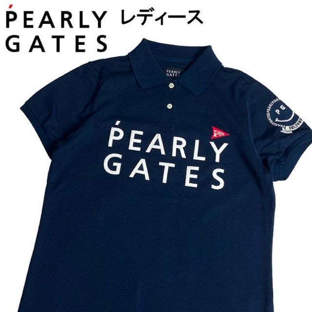 PEARLY GATES パーリーゲイツ 半袖ポロシャツ 0 ネイビー