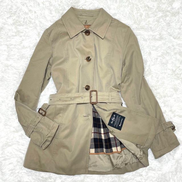 Aquascutum/ウールカシミヤロングコート/9/ブラック