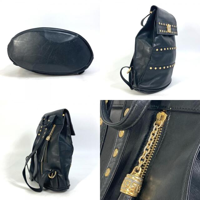 ヴェルサーチ VERSACE サンバースト スタッズ タッセル フリンジ
