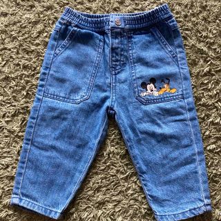 ザラキッズ(ZARA KIDS)のZARAベビー　ミッキーデニム(パンツ)