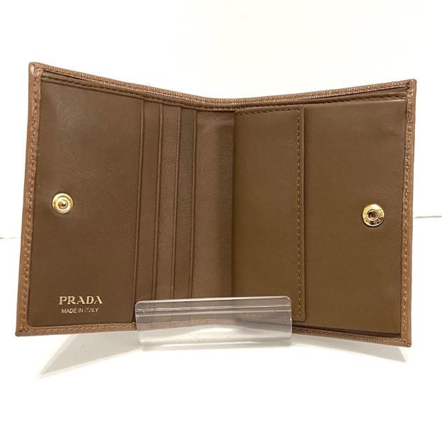 PRADA(プラダ)のプラダ 2つ折り財布美品  - 1MV204 レザー レディースのファッション小物(財布)の商品写真