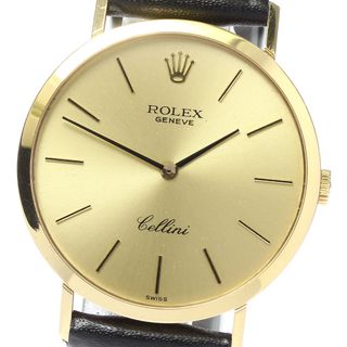 ☆訳あり ★保証書付き【ROLEX】ロレックス チェリーニ K18YG cal.1600 3805 手巻き メンズ ヘッド_694662【ev20】