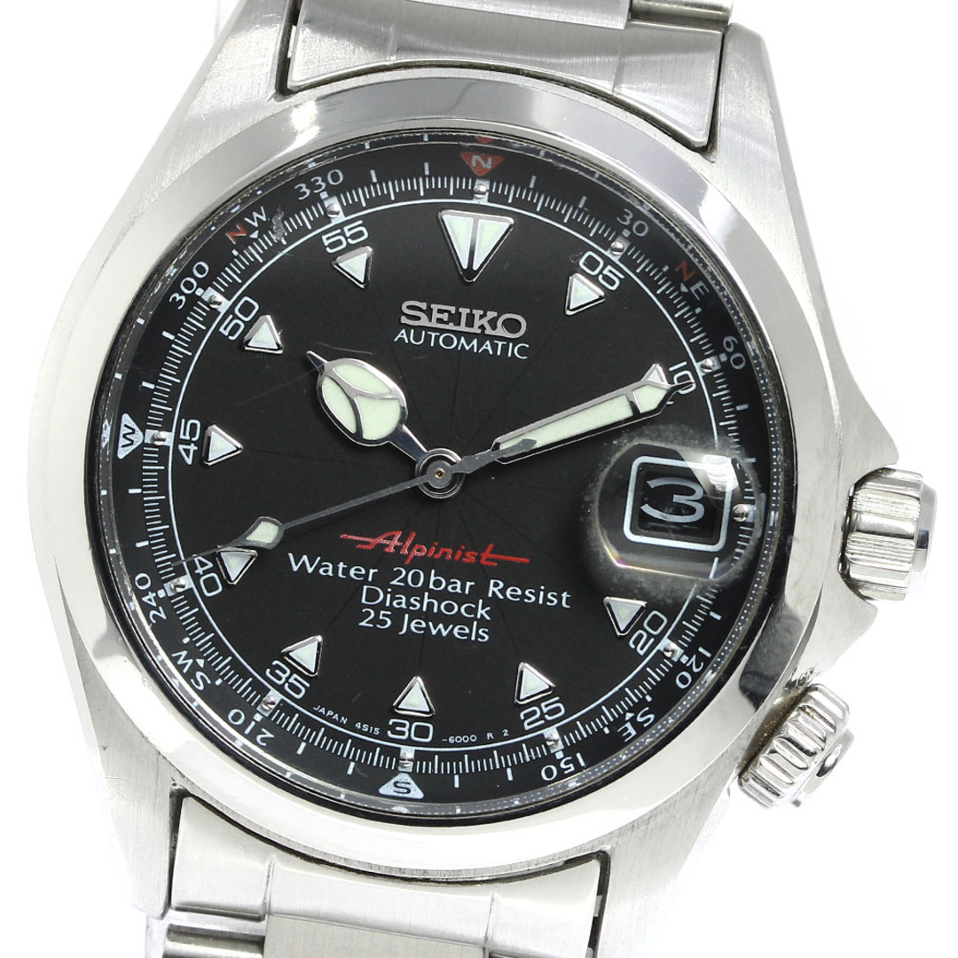 訳あり セイコー SEIKO SCVF005/4S15-6000 アルピニスト デイト 自動巻き メンズ _736094【ev20】