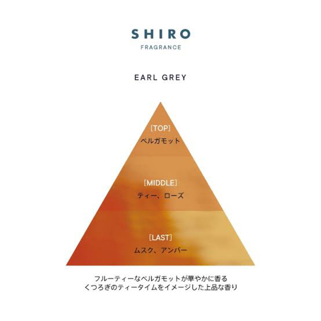 shiro(シロ)の【紅茶香水】shiro アールグレイ　1.5ml 新品未使用 コスメ/美容の香水(ユニセックス)の商品写真