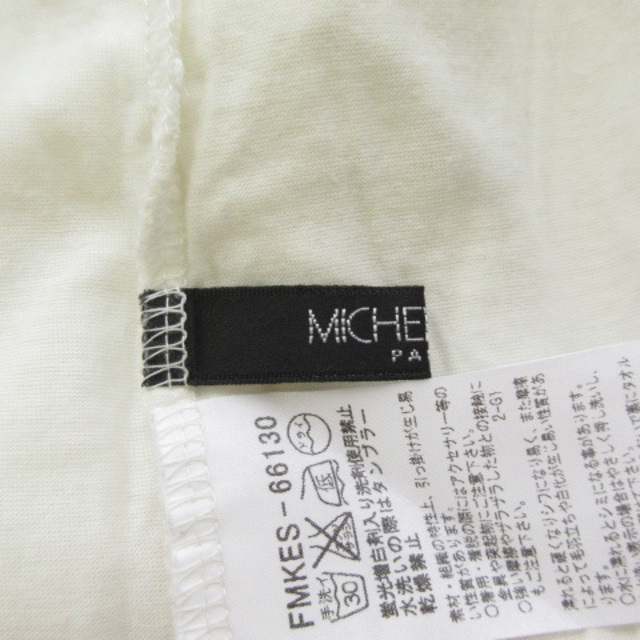 MICHEL KLEIN(ミッシェルクラン)のミッシェルクラン MICHEL KLEIN フラワーレース切替えカットソー レディースのトップス(カットソー(半袖/袖なし))の商品写真