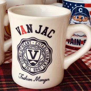 特価VAN陶器製マグカップ、販売促進品、新品未使用