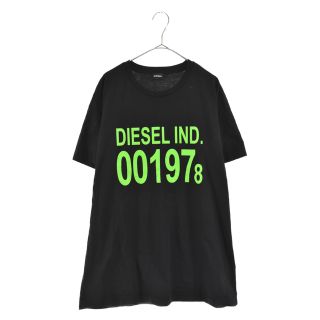 ディーゼル(DIESEL)のDIESEL ディーゼル フロントプリント 半袖Tシャツ カットソー ブラック 00SASA(Tシャツ/カットソー(半袖/袖なし))