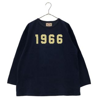 エビス(EVISU)のEVISU エビス 1966 ナンバリングクルーネック長袖Tシャツ ロンT ネイビー(Tシャツ/カットソー(七分/長袖))