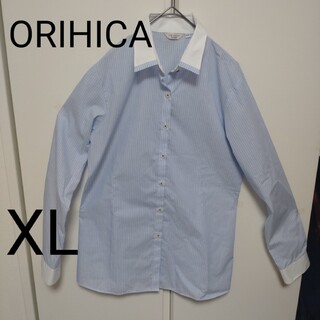 ORIHICA　ストライプシャツ（ＬL）(シャツ/ブラウス(長袖/七分))