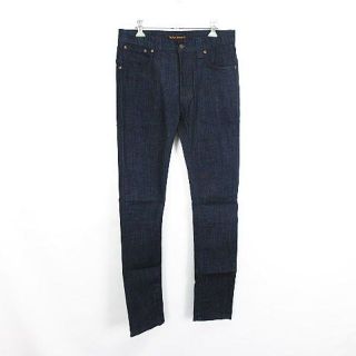 ヌーディジーンズ(Nudie Jeans)のヌーディージーンズ デニム ジーンズ スリム ストレート ストレッチ 30 紺(デニム/ジーンズ)