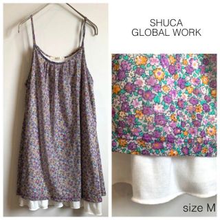 シュカグローバルワーク(shuca GLOBALWORK)のSHUCA GLOBAL WORK 花柄キャミソールチュニック(チュニック)