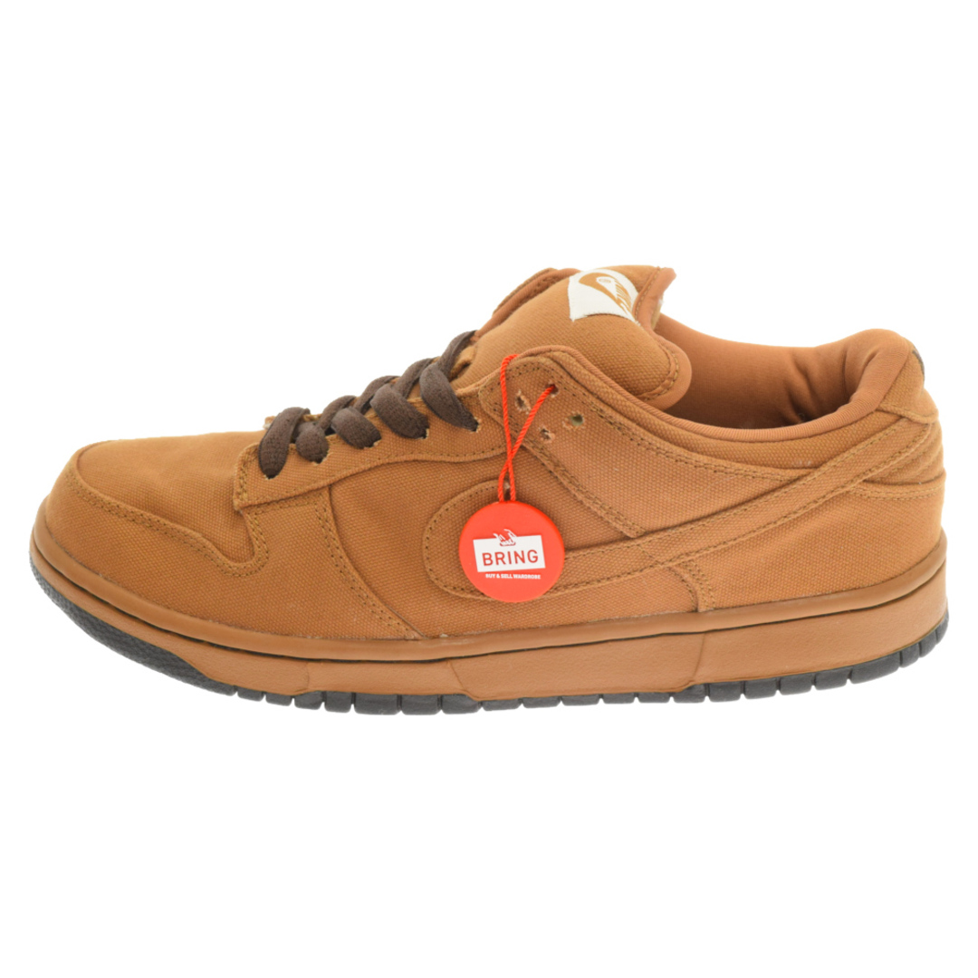 NIKE ナイキ ×CARHARTT SB DUNK LOW PRO 304292-224 カーハート エスビー ダンク ローカットスニーカー US9.5 ブラウン