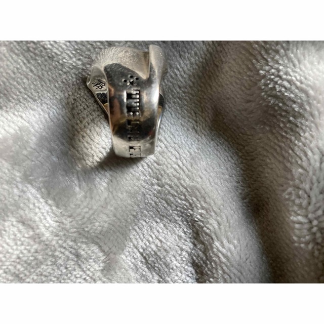TENDERLOIN(テンダーロイン)の最終値下げ！テンダーロイン ホースシューリング ダイヤモンドカスタム 15.5号 メンズのアクセサリー(リング(指輪))の商品写真
