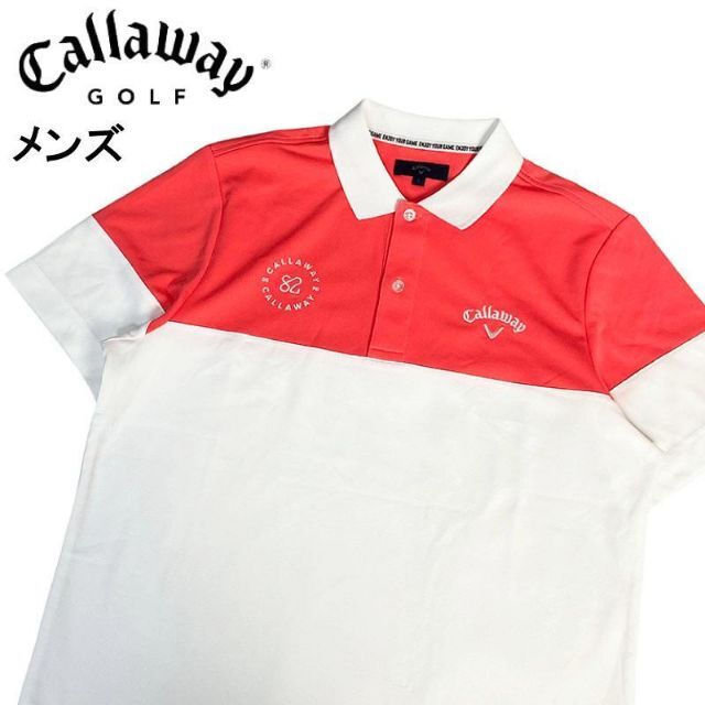 CALLAWAY キャロウェイ 半袖ポロシャツ ピンク L535cm着丈