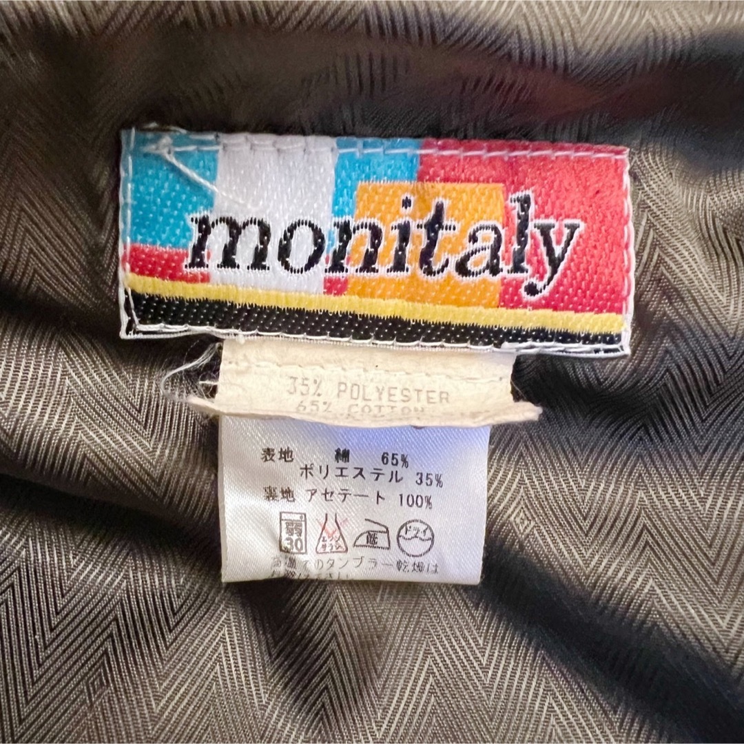 希少☆Monitaly モニタリー USA製 ハの字 ジップアップアップブルゾン