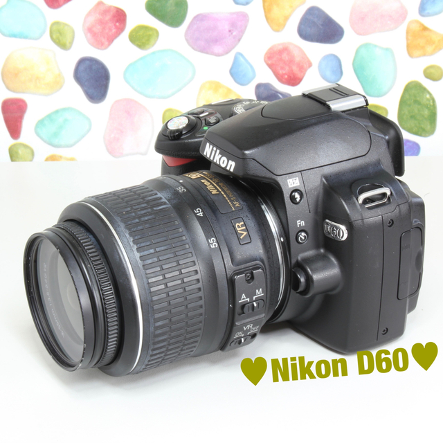 ◇NIKON D60 ◇迷ったらこのカメラ♪ ◇スマホ転送♪ ◇カメラバッグ付