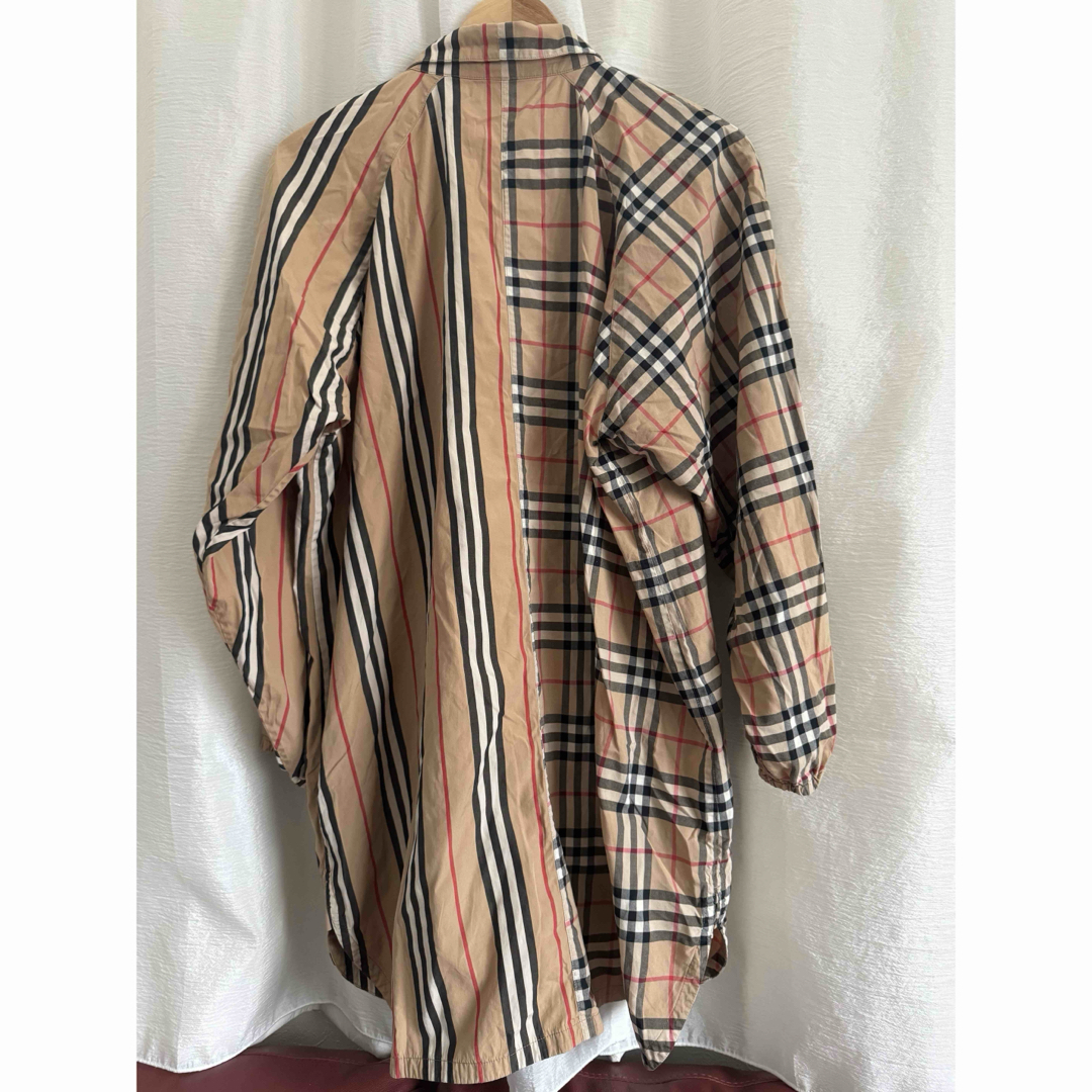 BURBERRY(バーバリー)のBurberry バーバリー シャツ ワンピース　ストライプ　チェック　14Y レディースのトップス(シャツ/ブラウス(長袖/七分))の商品写真