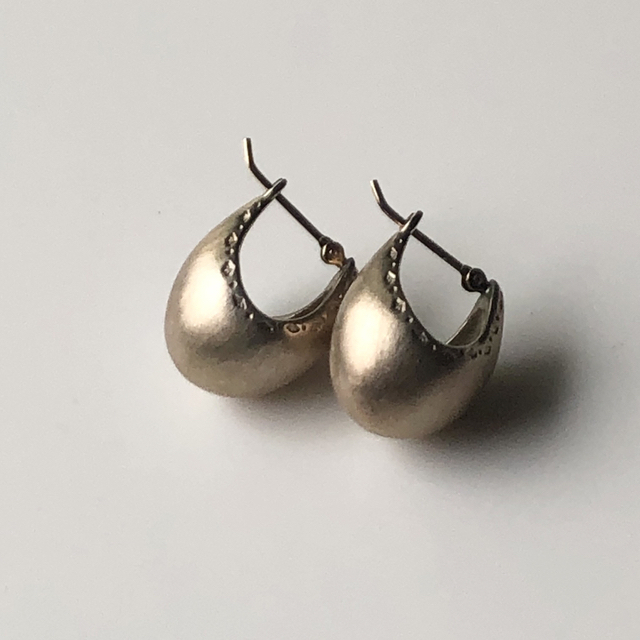 agete♡K10SVピアス♡麦の穂モチーフ♡廃盤品♡アガット♡シルバー
